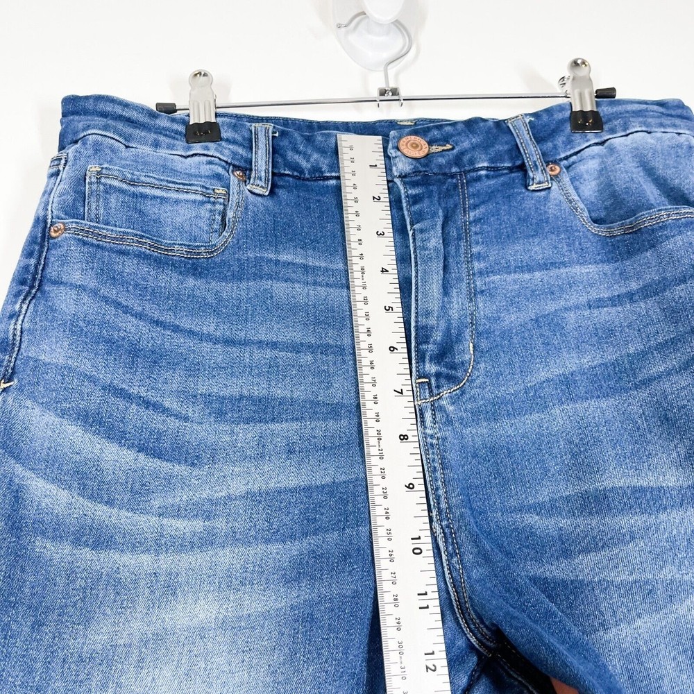 American Eagle Curvy Hi-Rise Skinny Fit Jeans Women's Blue Stretch Denim Size 16 - Picture 3 of 8